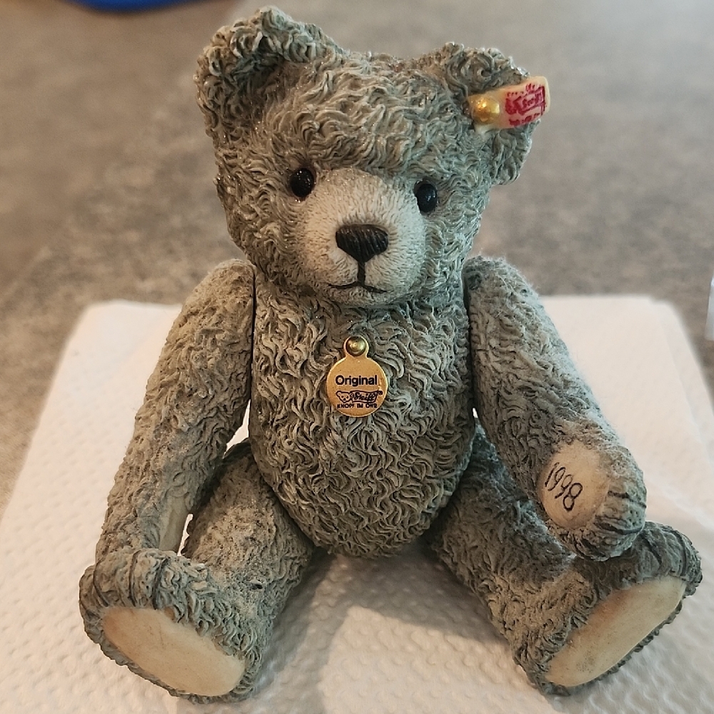 Steiff Green Teddy Bear with Gold Tag